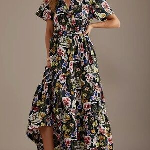 Anthropologie Somerset Maxi Dress Dark Grey